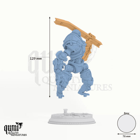 Venatoris Tabletop-Miniatur - 128 mm hoch, 76 mm Base, 2 Körperteile + 1 Base - DM Stash 3D-Druck von Qumi