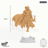 Vexana tabletop miniature (32mm Scale) - 40 mm tall, 25 mm base, 1+1 part assembly - DM Stash 3D print by Qumi