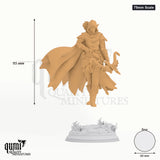 Vexana tabletop miniature (75mm Scale) - 95 mm tall, 60 mm base, 1+1 part assembly - DM Stash 3D print by Qumi