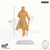 Victor Montgomery tabletop miniature (32mm Scale) - 41 mm tall, 25 mm base, 1+1 part assembly - DM Stash 3D print by Qumi