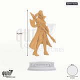 Half Orc Vika Tabletop-Miniatur (32mm Scale) - 41 mm hoch, 25 mm Base, 1 Körperteil + 1 Base - DM Stash 3D-Druck von Qumi