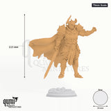Vilnais tabletop miniature (75mm Scale) - 115 mm tall, 56 mm base, 1+1 part assembly - DM Stash 3D print by Qumi