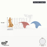 Vitria tabletop miniature (75mm Scale / winged alt) - 126 mm tall, 247 mm wingspan, 60 mm base - DM Stash 3D print by Qumi