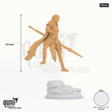 Vixa Indwynath Drow Pathfinder tabletop miniature (75mm) - 89 mm tall, 60 mm base - DM Stash 3D print by Qumi
