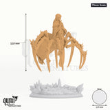 Xarinath tabletop miniature (75mm Scale) - 128 mm tall, 119 mm base, 1+1 part assembly - DM Stash 3D print by Qumi