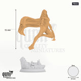 Xira Assassin of the Waxing Moon tabletop miniature (75mm) - 90 mm tall, 60 mm base - DM Stash 3D print by Qumi