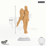 Ygris tabletop miniature (75mm Scale) - 126 mm tall, 60 mm base, 1+1 part assembly - DM Stash 3D print by Qumi
