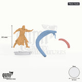 Yin Zhu Tabletop-Miniatur (75mm Scale) - 116 mm hoch, 60 mm Base, 3 Körperteile + 1 Base - DM Stash 3D-Druck von Qumi