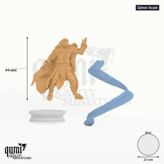 Za Kar Tabletop-Miniatur (32mm Scale) - 60 mm hoch, 25 mm Base, 2 Körperteile + 1 Base - DM Stash 3D-Druck von Qumi