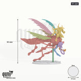 Dravon tabletop miniature (V3 cast) - 90 mm tall, 59 mm base, 10+1 part assembly - Rescale Miniatures 3D print by Qumi