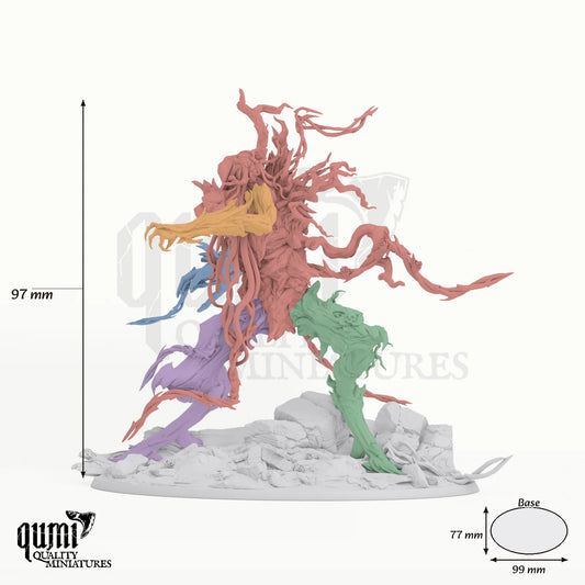 Dryad tabletop miniature - 97 mm tall, 99x77 mm base, 5+1 part assembly - Rescale Miniatures 3D print by Qumi