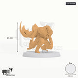 The Vampire Duskhelm Huscarls Fighter tabletop miniature (Axe Guard) - 24 mm tall - Rescale Miniatures 3D print by Qumi