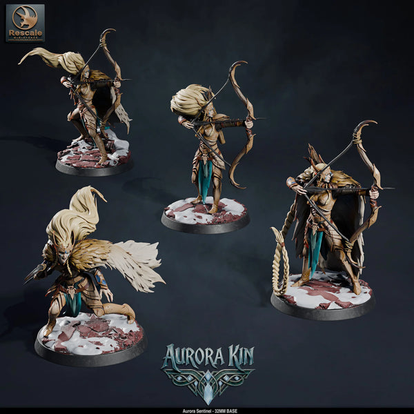 Elf Fighter Tabletop Miniatures – Aurora Sentinel | Qumi