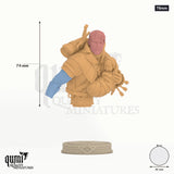 Eon and the Child Miniature Bust 75mm - colour-coded parts render, 74 mm tall, 3 body parts, 46 mm round base
