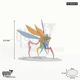 Fyrionis tabletop miniature (V2 Attack B) - 110 mm tall, 150x95 mm base - Rescale Miniatures 3D print by Qumi
