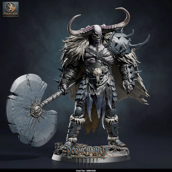 Giant Axe Fighter Tabletop Miniature – Dread Titan | Qumi