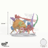 Goblin Siege Crawler tabletop miniature - 116 mm tall, 127 mm base, 15+1 part assembly - Rescale Miniatures 3D print by Qumi