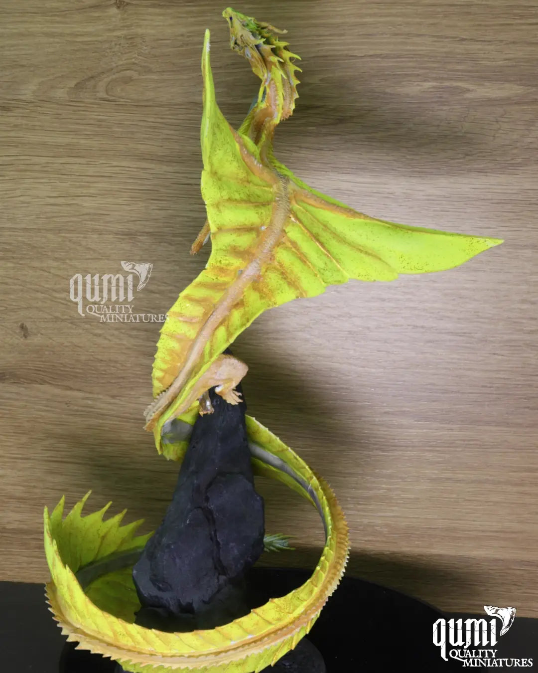 Drache Golddrache Tabletop-Miniatur | Qumi real print