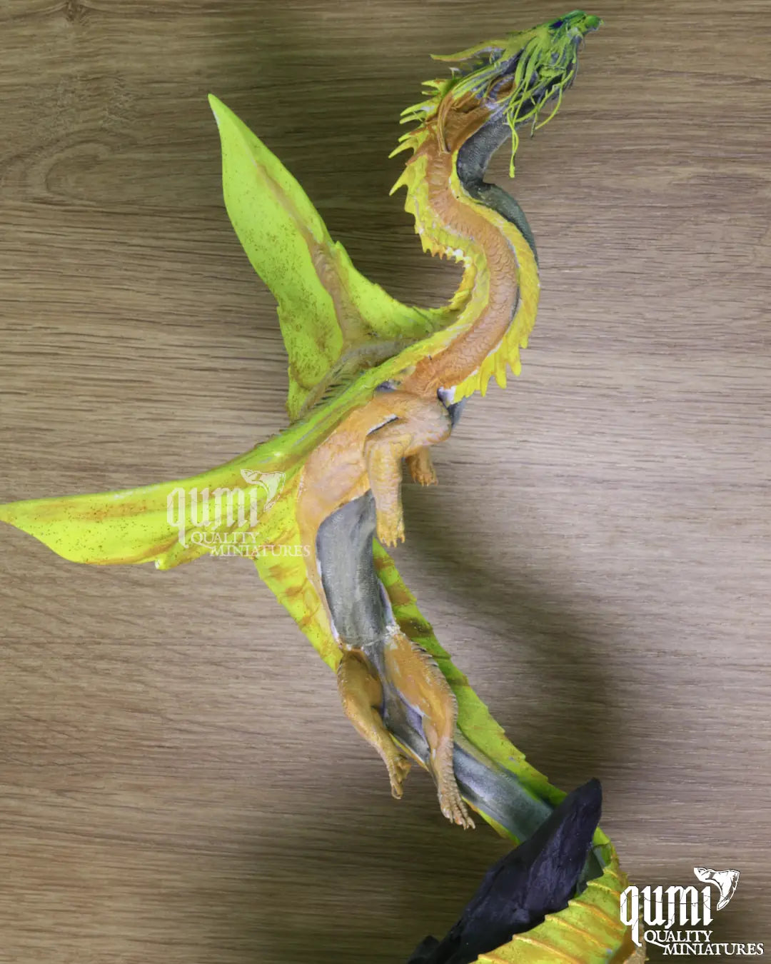 Drache Golddrache Tabletop-Miniatur | Qumi real print