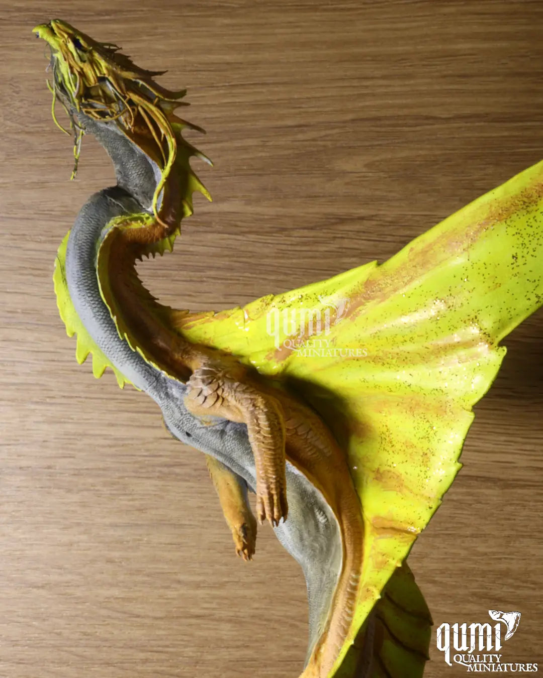 Drache Golddrache Tabletop-Miniatur | Qumi real print