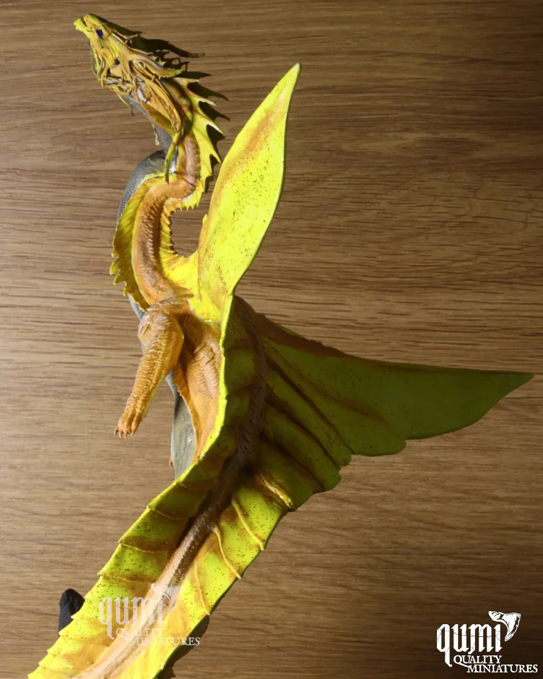 Drache Golddrache Tabletop-Miniatur | Qumi real print