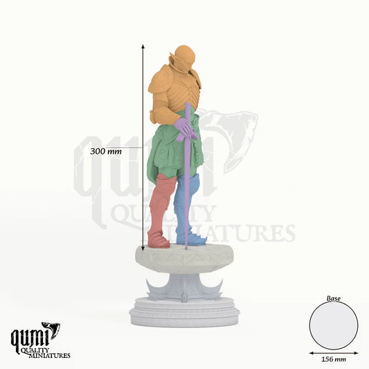 Undead Graveward Legion XXL Tabletop-Miniatur - 300 mm hoch, 156 mm Base - Rescale Miniatures 3D-Druck von Qumi