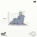 Gryph Tabletop-Miniatur (Rest) - 38 mm hoch, 73x43 mm Base, 7 Körperteile + 1 Base - Rescale Miniatures 3D-Druck von Qumi