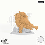 Gutspawn tabletop miniature (Breathless) - 42 mm tall, 49 mm base, 1+1 part assembly - Rescale Miniatures 3D print by Qumi