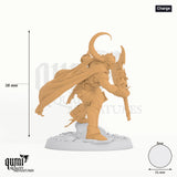 Humanoid Warrior Hell Forged Legion Tabletop-Miniatur (Charge) - 38 mm hoch - Rescale Miniatures 3D-Druck von Qumi