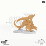 Hell Spawned Brood tabletop miniature (Run) - 37 mm tall, 59x35 mm base - Rescale Miniatures 3D print by Qumi