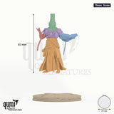 High Prophet Karhardas Tabletop Miniature 75mm  Scale - colour-coded parts render, 83 mm tall, 5 body parts, 69 mm round base