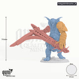 Hobgoblin tabletop miniature (Smasher B (50mm base)) - 74 mm tall, 49 mm base - Rescale Miniatures 3D print by Qumi