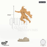 Valdyr 32mm Scale - colour-coded parts render, 38 mm tall, 1 body part, 26 mm round base