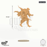 Savarkar - To XL Size 32mm Scale - colour-coded parts render, 50 mm tall, 1 body part, 27 mm round base