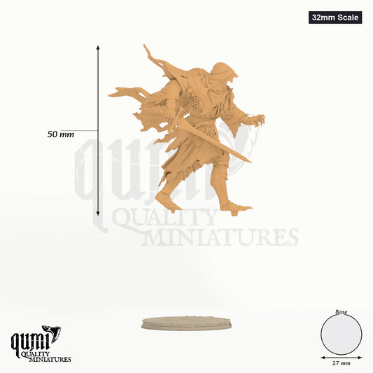 Savarkar - To XL Size 32mm Scale - colour-coded parts render, 50 mm tall, 1 body part, 27 mm round base