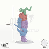Ice Giant Thulgar tabletop miniature - 182 mm tall, 98 mm base, 5+1 part assembly - Rescale Miniatures 3D print by Qumi