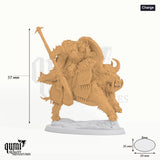 Immortal Vanguard Tabletop-Miniatur (Charge) - 57 mm hoch, 59x35 mm Base - Rescale Miniatures 3D-Druck von Qumi