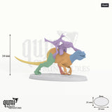 Jurassic Velociraptor tabletop miniature (Hunt) - 34 mm tall, 59x35 mm base - Rescale Miniatures 3D print by Qumi