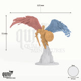 Celestian Prime tabletop miniature - 72 mm tall, 129 mm wingspan, 49 mm base - Rescale Miniatures 3D print by Qumi