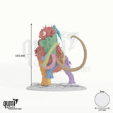 Mammoth Mounted tabletop miniature - 161 mm tall, 157 mm base, 11+1 part assembly - Rescale Miniatures 3D print by Qumi
