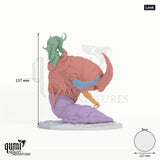 Mirebround Crawler tabletop miniature (Look) - 137 mm tall, 127 mm base - Rescale Miniatures 3D print by Qumi