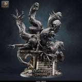 False Hydra – Mind-Warping Aberration: false hydra tabletop miniature, designer preview from Rescale Miniatures's 'Oktober 2026' release, 3D-printed in resin by Qumi (view 2)
