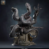 False Hydra – Mind-Warping Aberration: false hydra tabletop miniature, designer preview from Rescale Miniatures's 'Oktober 2026' release, 3D-printed in resin by Qumi (view 4)