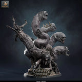 False Hydra – Mind-Warping Aberration: false hydra tabletop miniature, designer preview from Rescale Miniatures's 'Oktober 2026' release, 3D-printed in resin by Qumi (view 11)