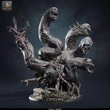 False Hydra – Mind-Warping Aberration: false hydra tabletop miniature, designer preview from Rescale Miniatures's 'Oktober 2026' release, 3D-printed in resin by Qumi (view 12)