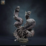 False Hydra – Mind-Warping Aberration: false hydra tabletop miniature, designer preview from Rescale Miniatures's 'Oktober 2026' release, 3D-printed in resin by Qumi (view 13)