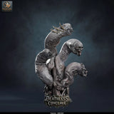 False Hydra – Mind-Warping Aberration: false hydra tabletop miniature, designer preview from Rescale Miniatures's 'Oktober 2026' release, 3D-printed in resin by Qumi (view 23)