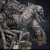 False Hydra – Mind-Warping Aberration: false hydra tabletop miniature, designer preview from Rescale Miniatures's 'Oktober 2026' release, 3D-printed in resin by Qumi (view 33)