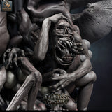 False Hydra – Mind-Warping Aberration: false hydra tabletop miniature, designer preview from Rescale Miniatures's 'Oktober 2026' release, 3D-printed in resin by Qumi (view 34)