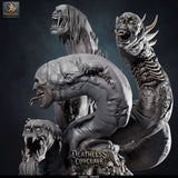False Hydra – Mind-Warping Aberration: false hydra tabletop miniature, designer preview from Rescale Miniatures's 'Oktober 2026' release, 3D-printed in resin by Qumi (view 36)